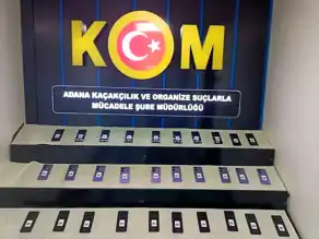 Adana'da 30 Kaçak Telefon Ele Geçti