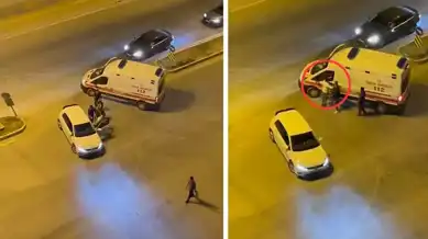Ambulansa Saldırı: Gerilimli Anlar Kamerada