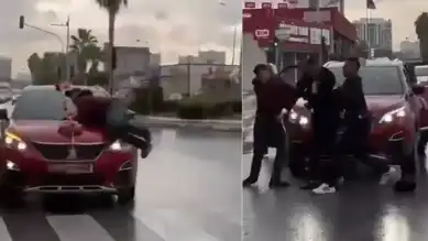 Gelin Arabasına Tırmanan Kişi Darbedildi