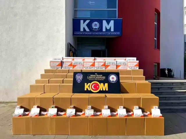 Adana'da 2,35 Milyon Kaçak Makaron!
